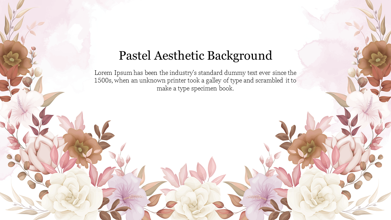 Simple Pastel Aesthetic Background Presentation Template